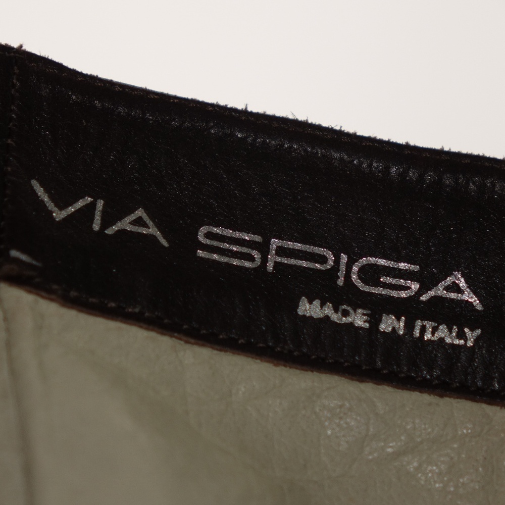 Via Spiga Lace Up Boots Brown Leather 7.5 Italy 56 - Picture 8 of 8